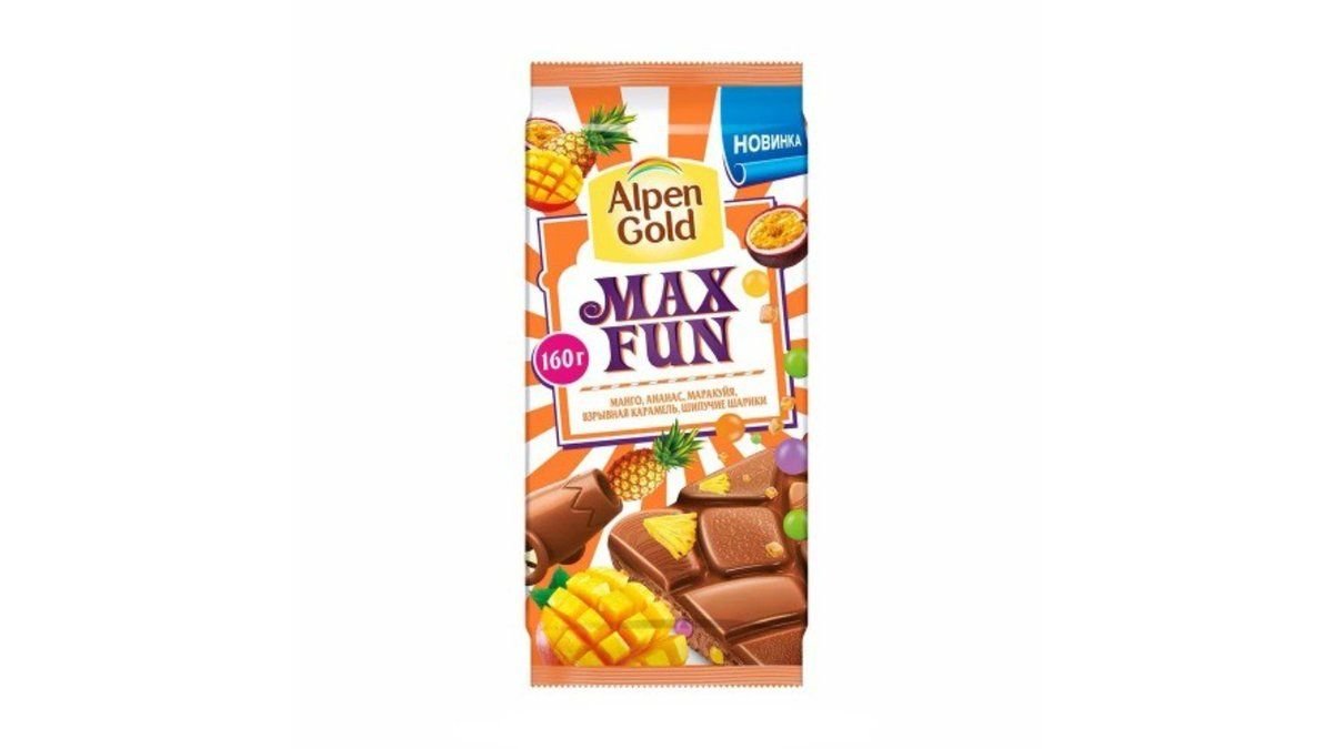 Шоколад ALPEN GOLD Max Fun Тропик 130г м/у