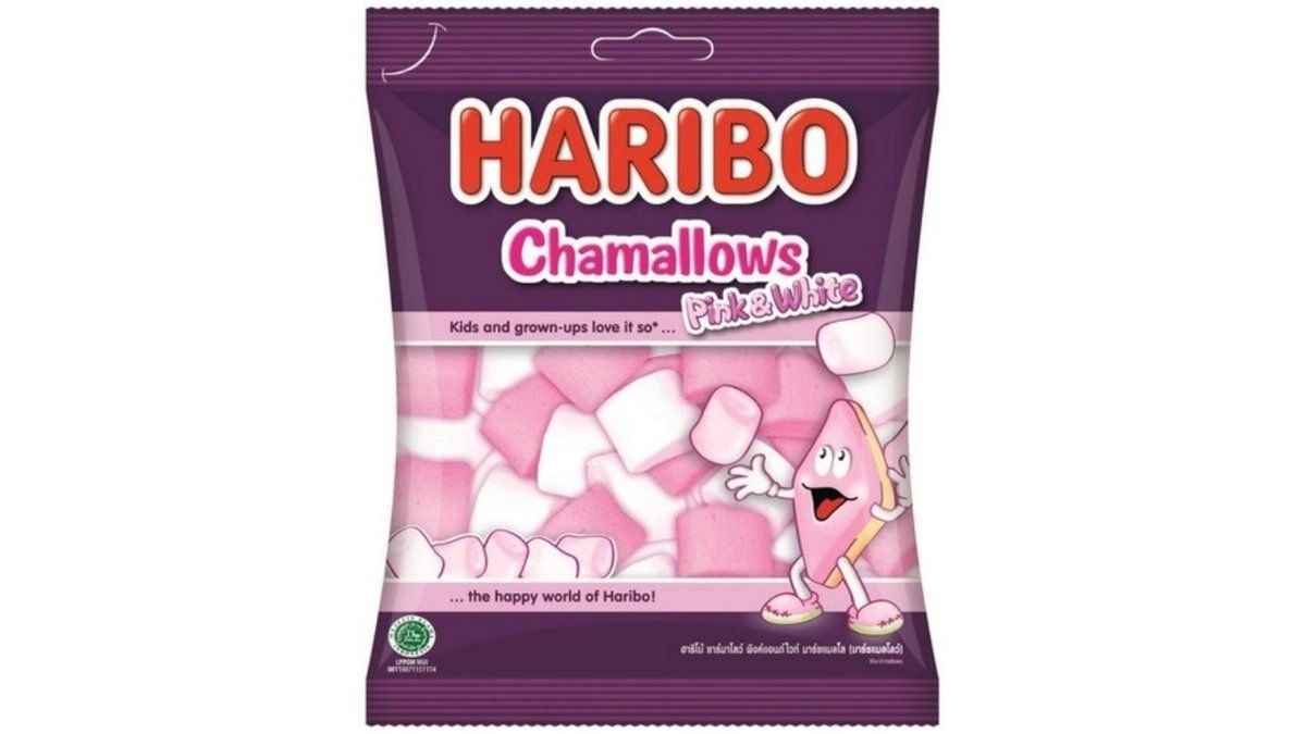 Маршмэллоу Haribo Pink&White бело-розовый 70 г