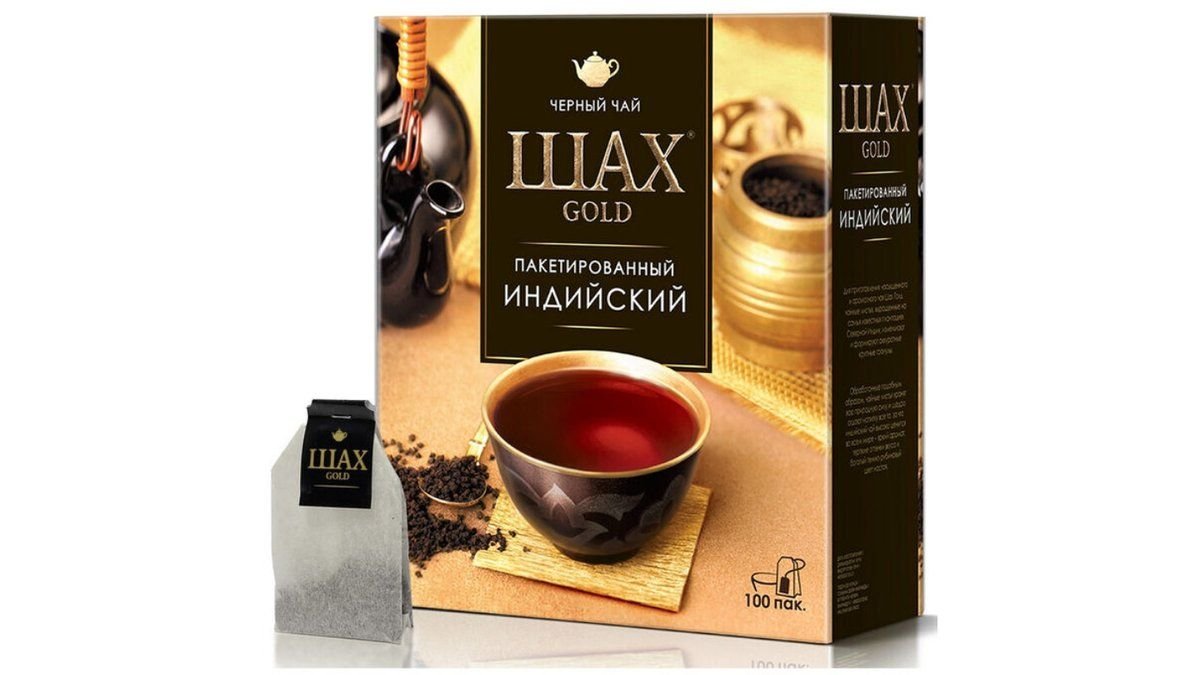 Чай Шах Gold Indian черный 100 пакетиков