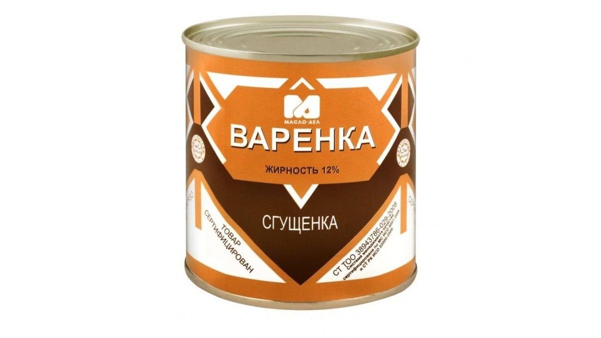 Варенка Масло-Дел молоко сгущённое 12% 360 г