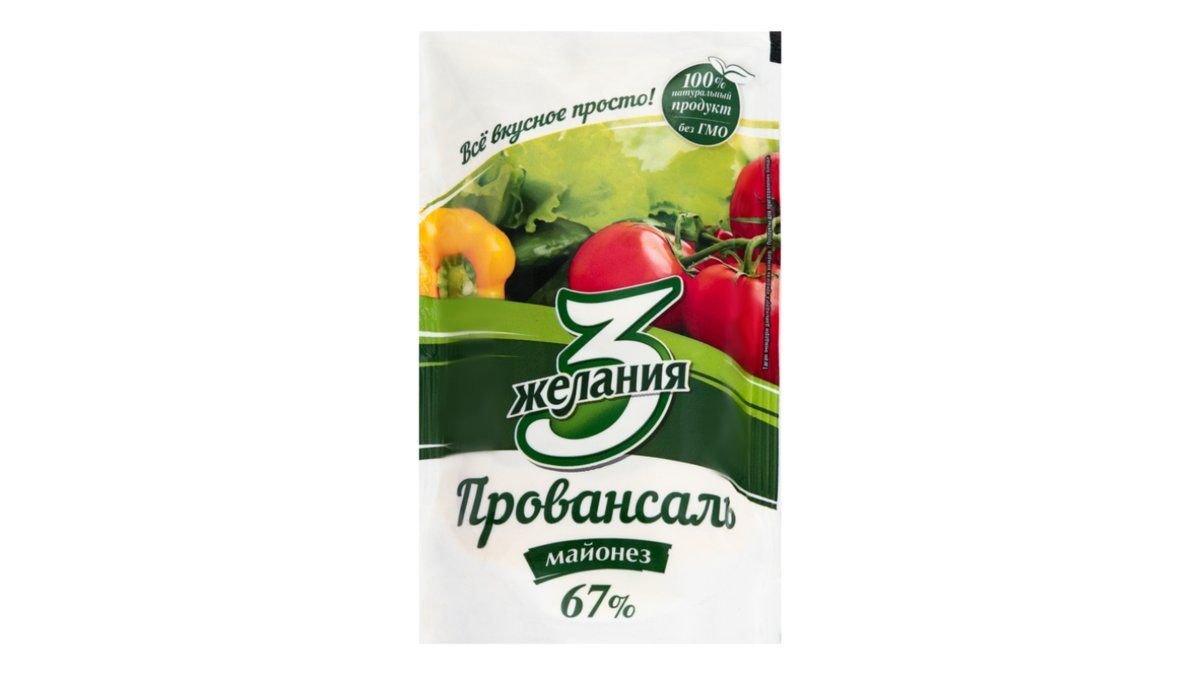 Майонез 3 Желания провансаль 67% 100 г