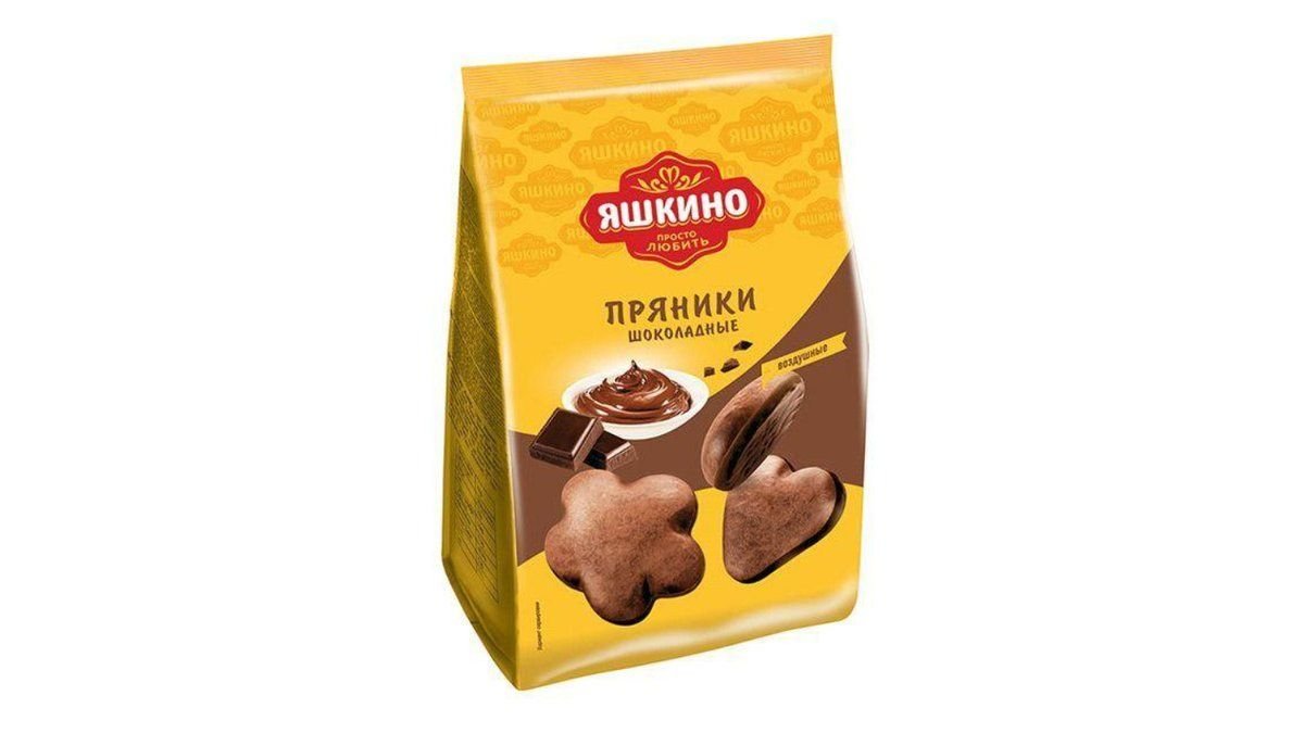 Яшкино пряники шоколадные 350 гр