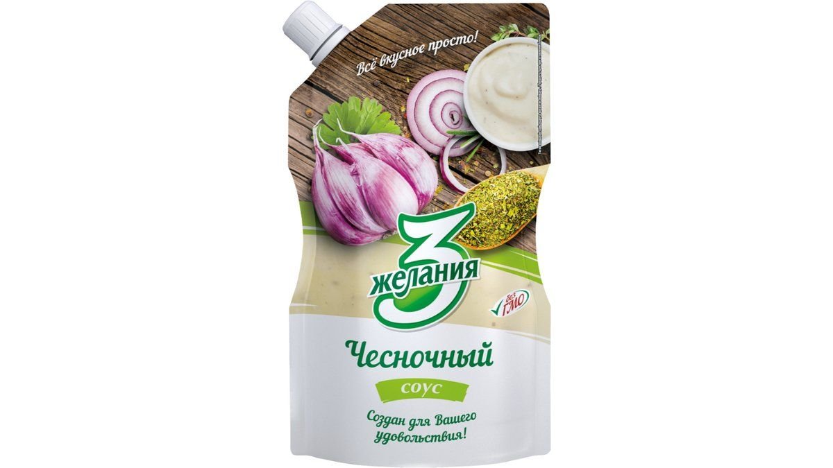 3 Желания соус чесночный 40% 250 г