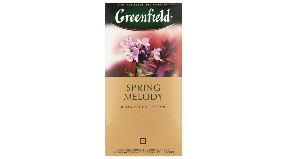 Чай Greenfield spring melody black tea 1 5гх25шт