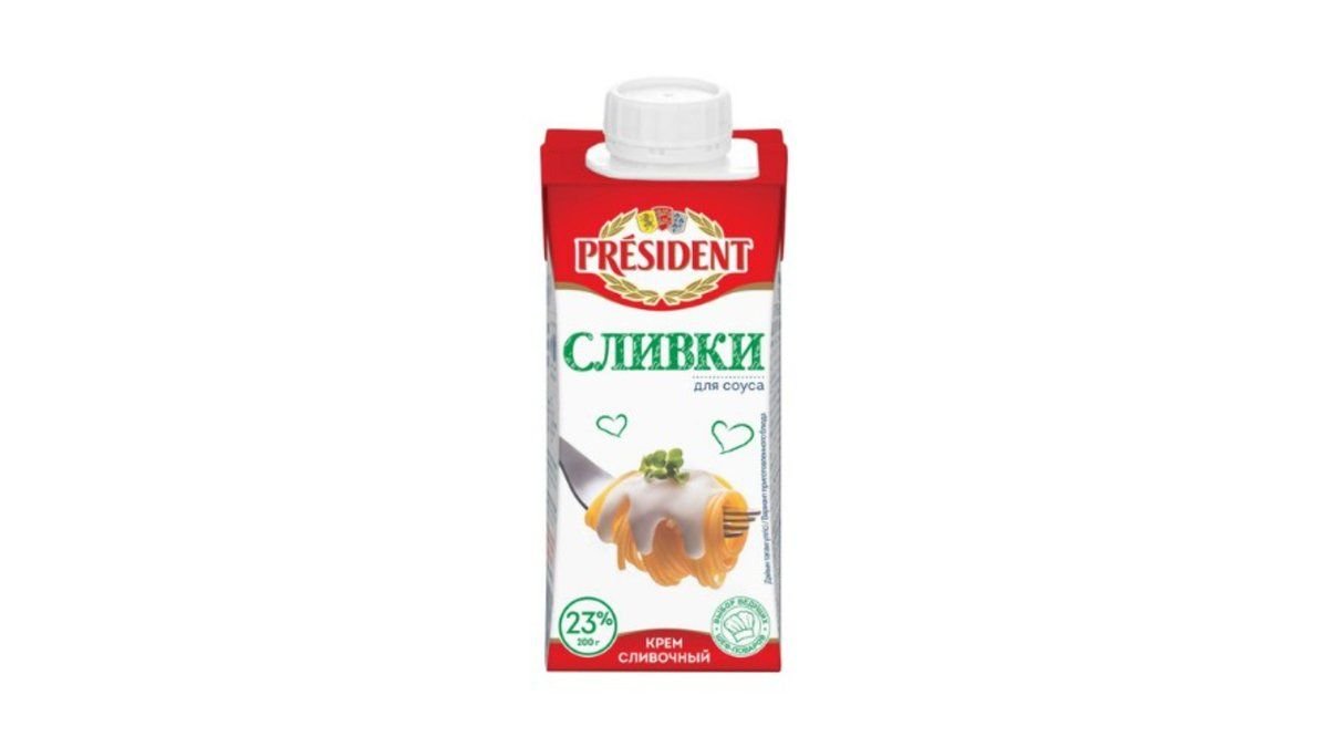 FoodMaster President сливки для соуса 23% 200 г