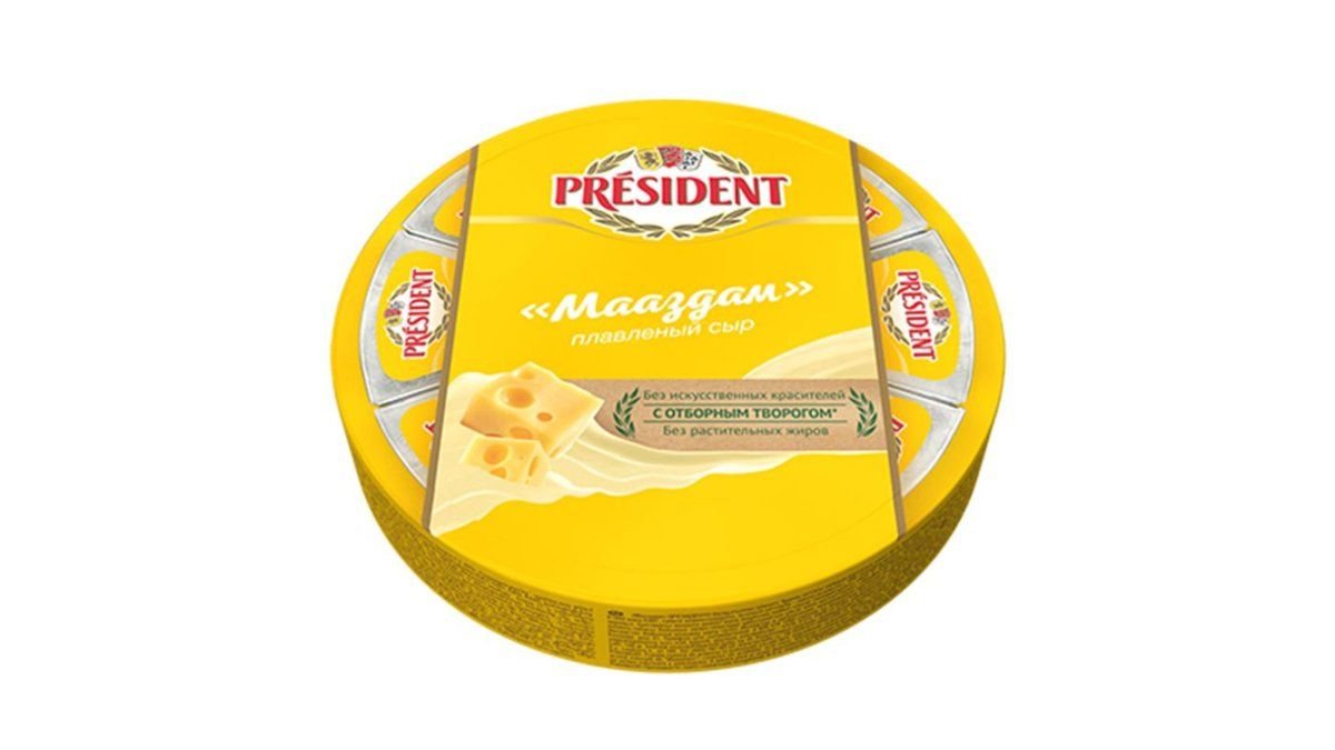 Сыр плавленый President Маасдам 45% 140 г