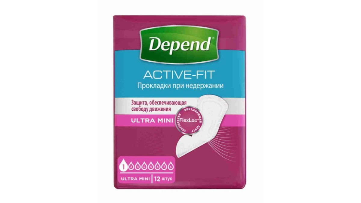 Прокладки урологические Depend mini 12 шт