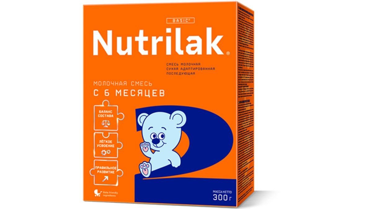 Смесь детская Nutrilak 2 300г карт/уп