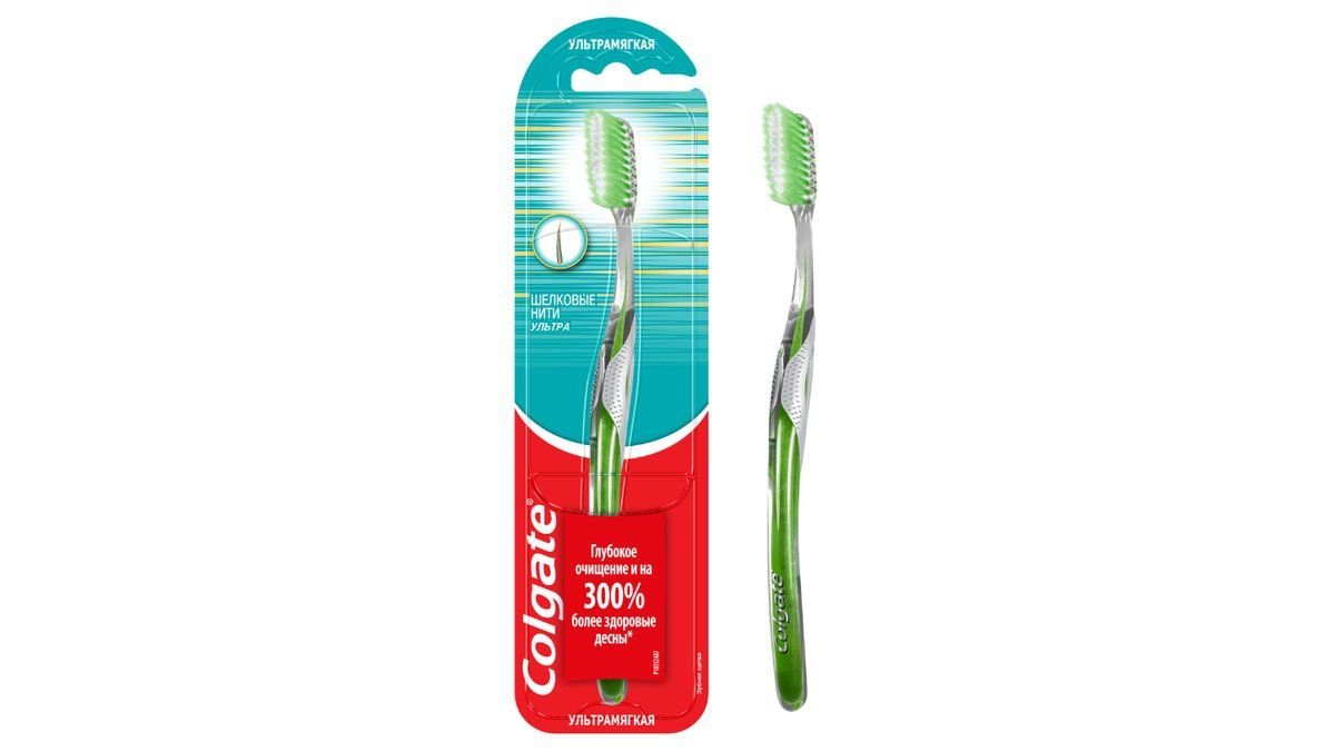 Щетка зубная Colgate l3 шелковые нити ультра