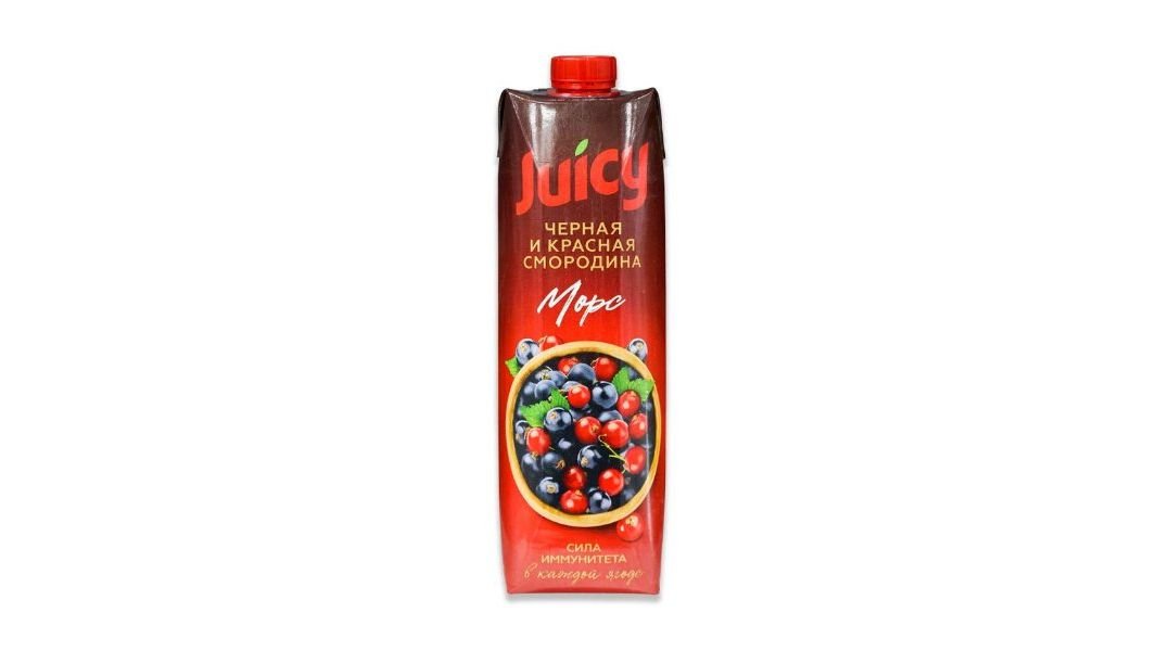 Морс Juicy черная и красная смородина 950 мл