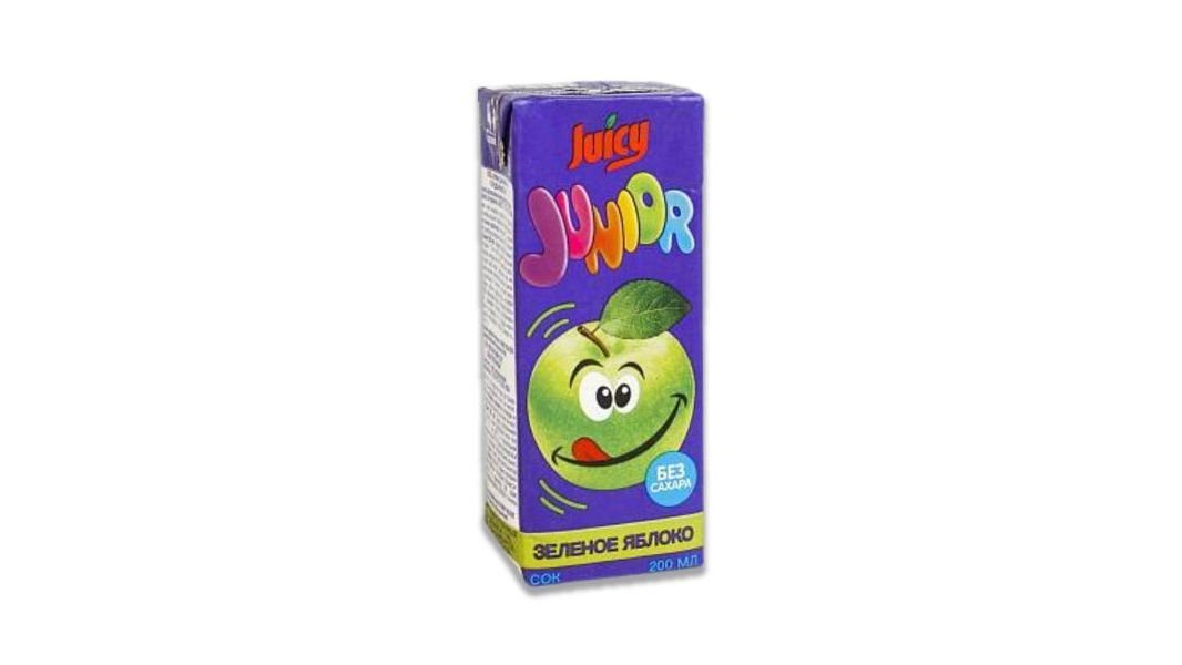 Сок Juicy Junior зеленое яблоко 200 мл