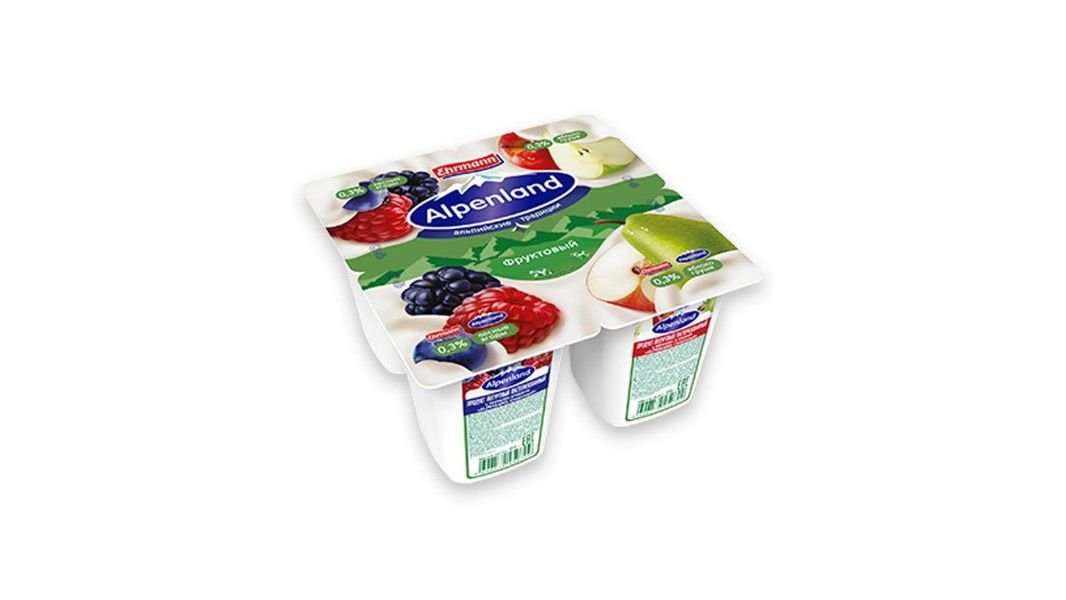 Йогурт Alpenland лесные ягоды ябл гр 0,3% 95 г