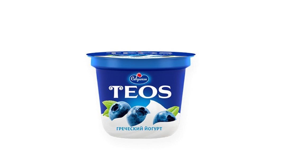 Йогурт Teos греческий черника 2,0% 250 г