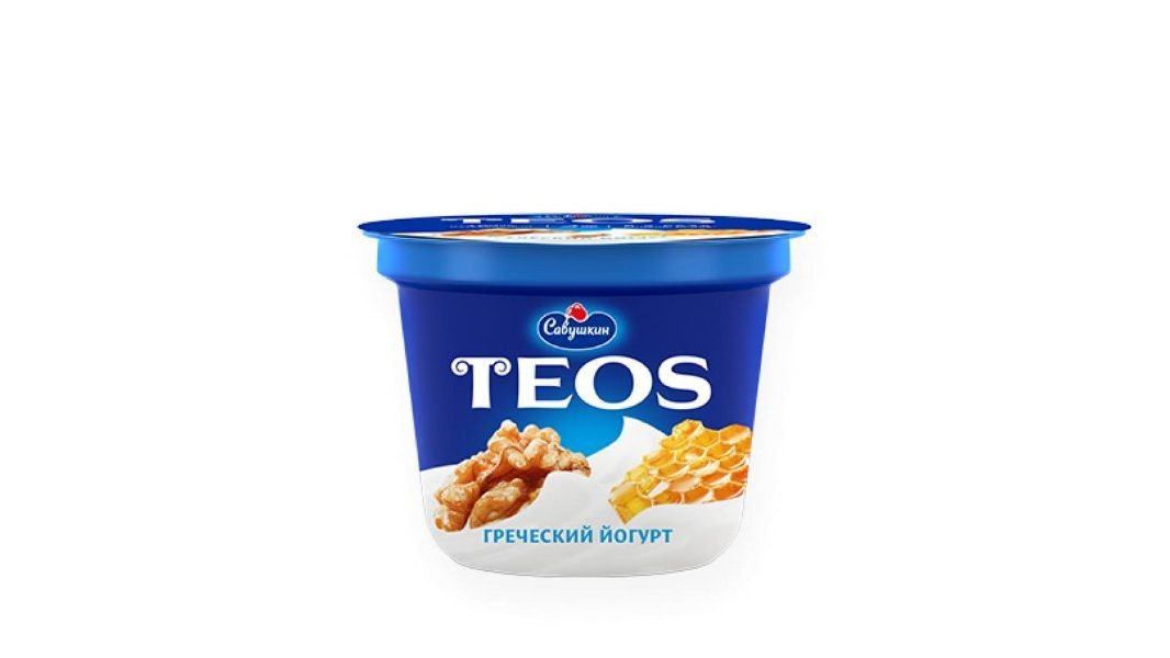Йогурт греческий Орех и мед 2% Teos 250 г