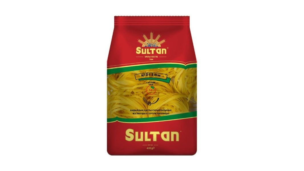 Макароны Sultan лапша уяшыктар по 5 мм 400 г