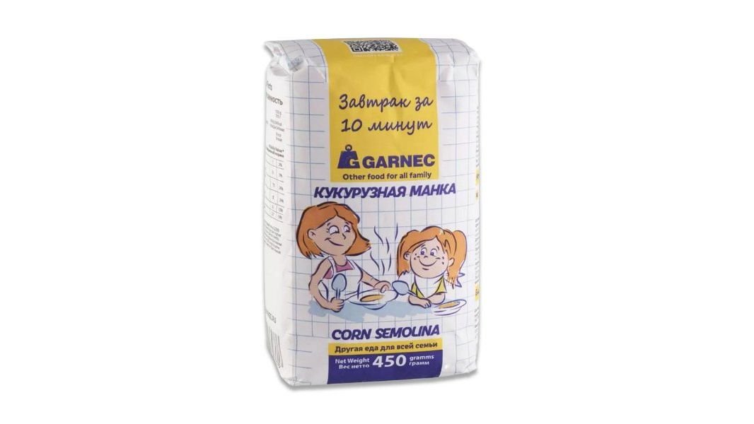 Крупа Garnec кукурузная манка 450 г
