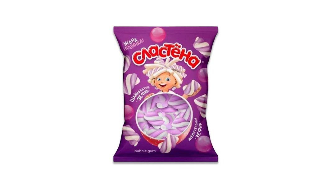 Зефир жевательный Сластена Bubble Gum 75 г
