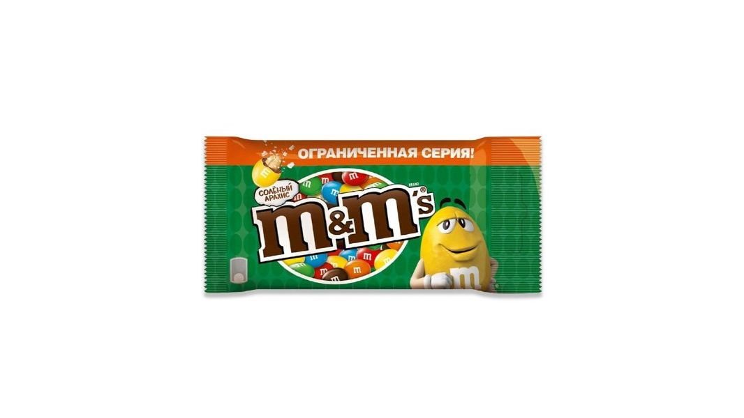 Драже M&Ms соленый с арахисом 45 г