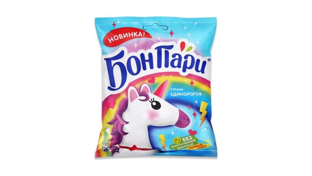 Мармелад БОНПАРИ Жевательный Единорог 100г