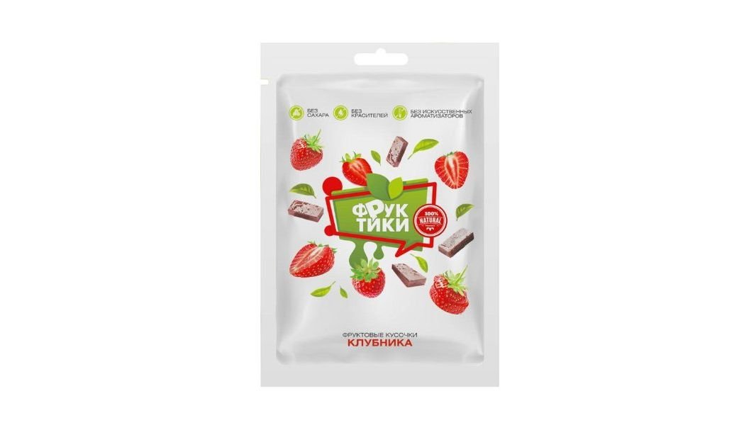 Фруктики Фрукт продукт кусочки фруктовые клубника 25 г