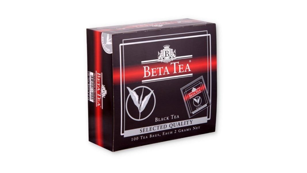 Чай Beta S.Q пакетированный черный 100 шт