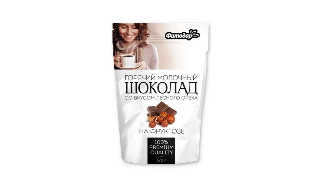 Горячий шоколад лесной орех на фруктозе 170 г