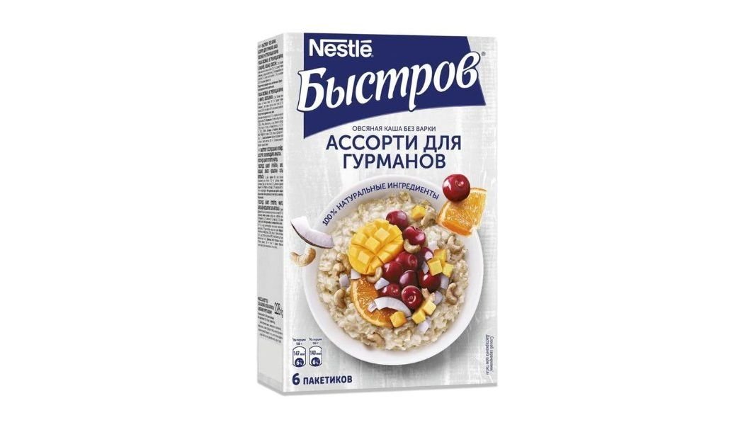 Каша Быстров Гурме ассорти вишня, манго 228 г
