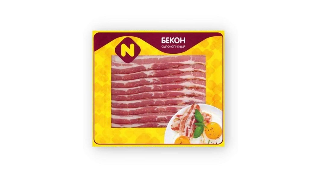 Бекон Останкино сырокопченый (со свининой) в/у 180 г