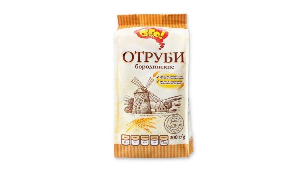 Отруби Ого Бородинские 200г м/у