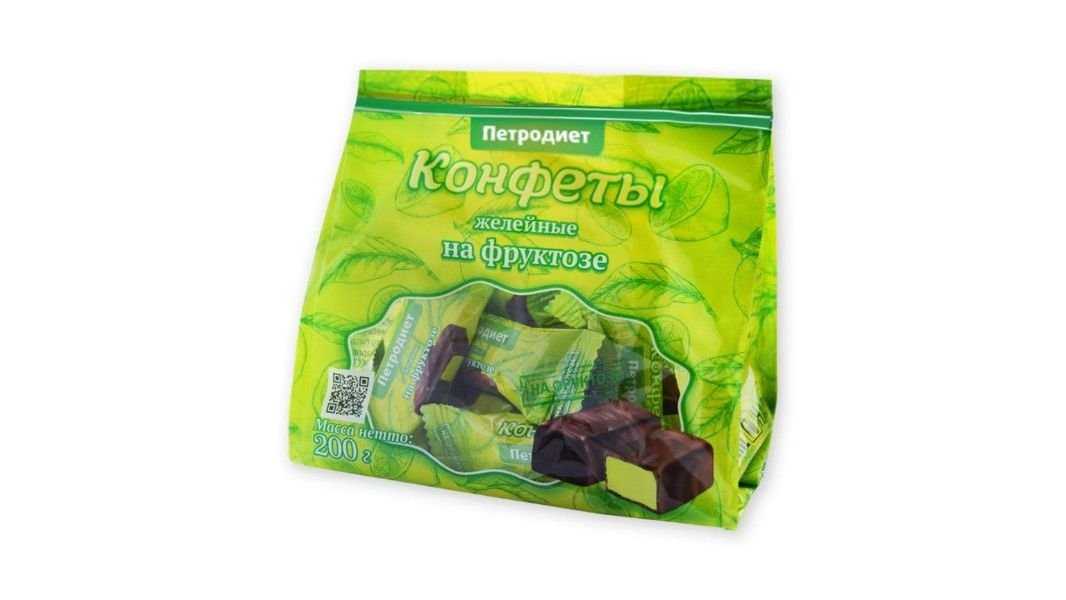 Конфеты Петродиет желейные на фруктозе 200 г