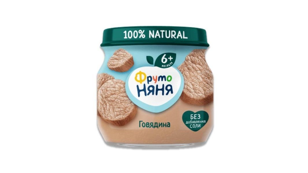 Пюре детское Фрутоняня мясное говядина 80г