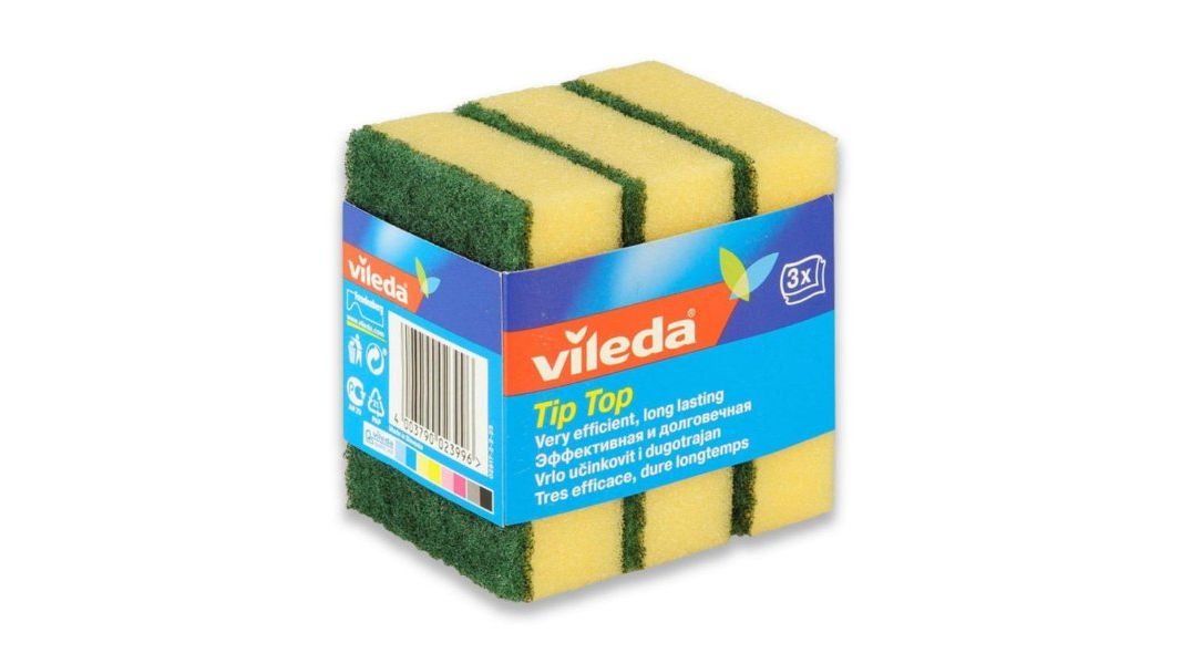 Губка Vileda tip top классическая 3 шт