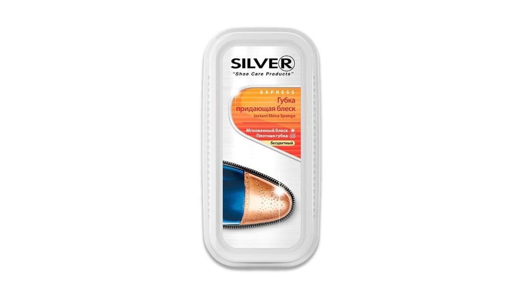 Губка Silver придающая блеск, бесцветный 1 шт