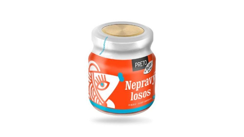 Losos nepravý v oleji slaný drvený 125g