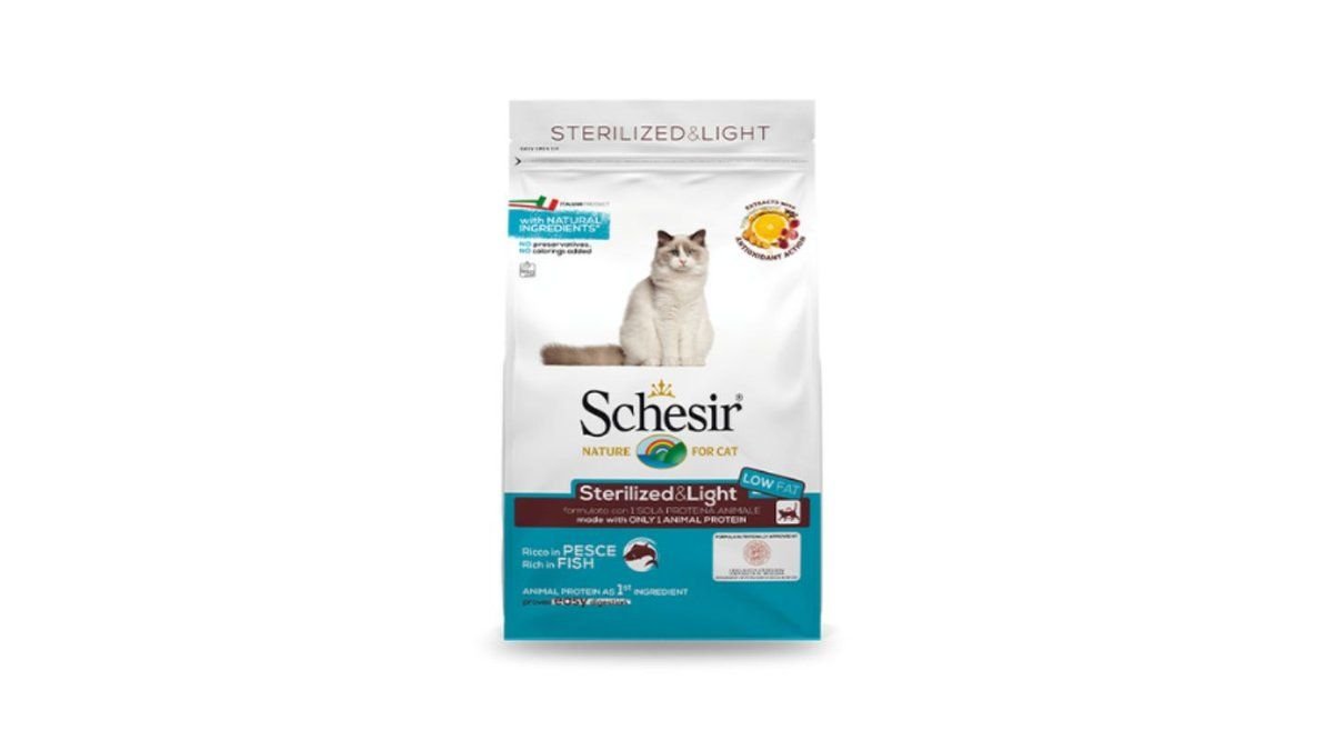 Schesir Sterilised & Light Fish 10kg