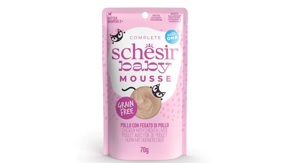 Schesir Baby Cat Chicken With Chicken Liver In Mousse Pouch 70g