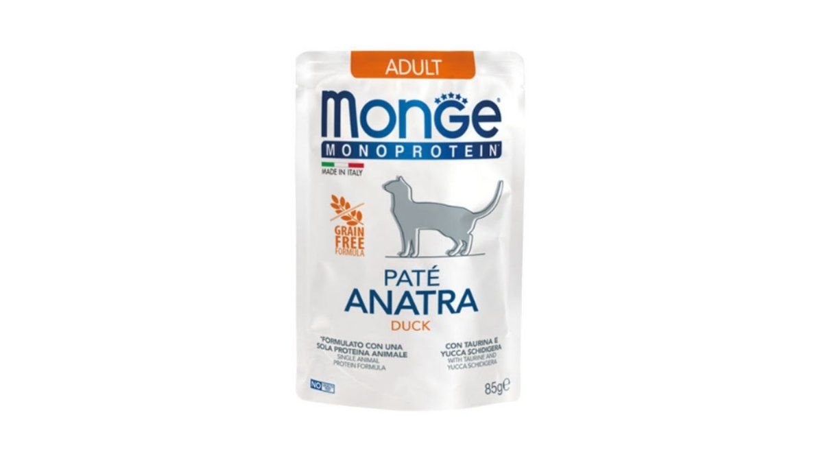 Monge Monoprotein Adult Cat Pate Wet Duck 85g