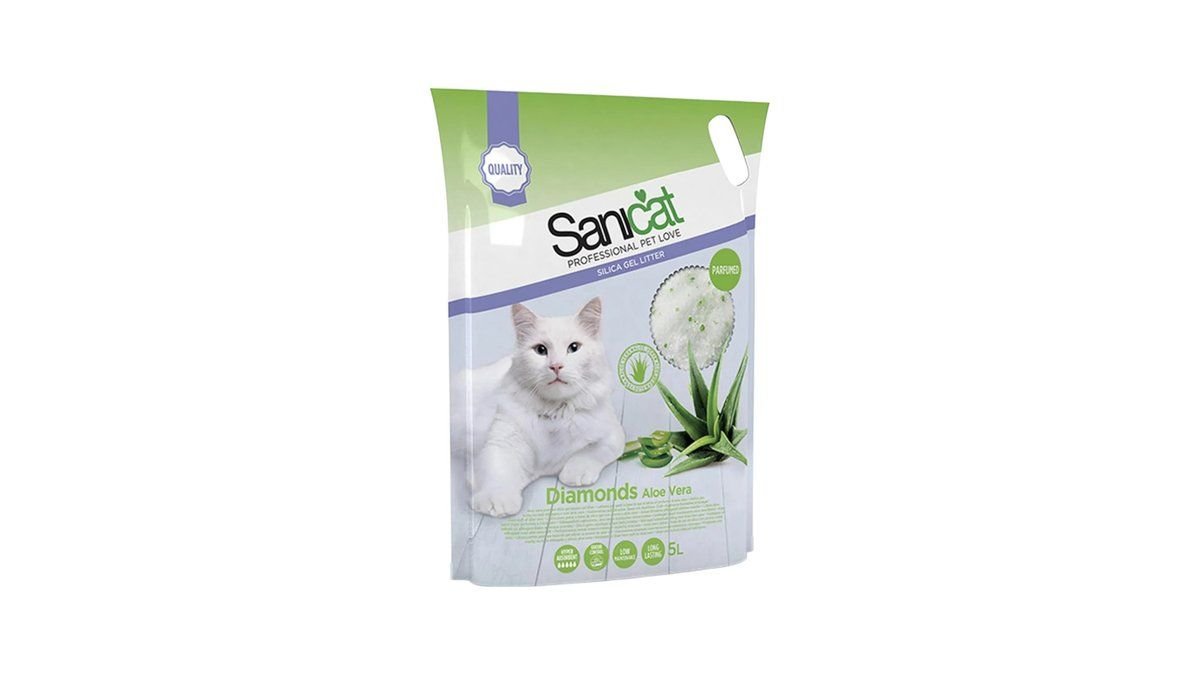 Sanicat Diamonds (Silica Gel) Aloe Vera Cat Litter 5L