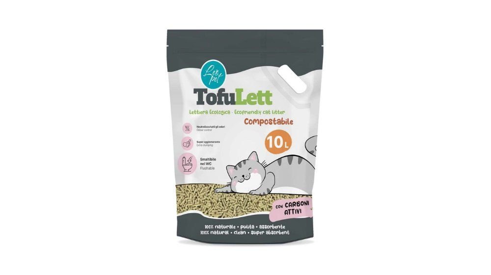 Leopet – Tofulett Ecofriendly Natural Cat Litter 10L (Carbon)