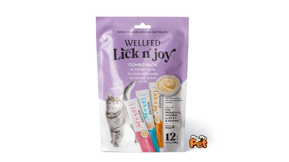 Wellfed Lick N' Joy Mix Tastes (12X14g)