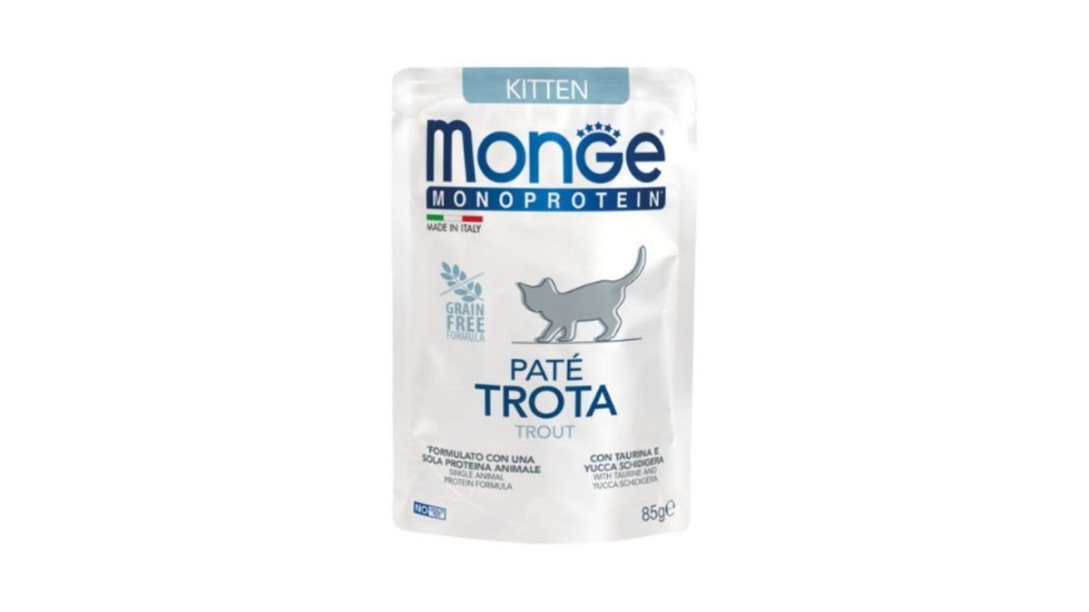 Monge Monoprotein Kitten Wet Pate Trout 85g