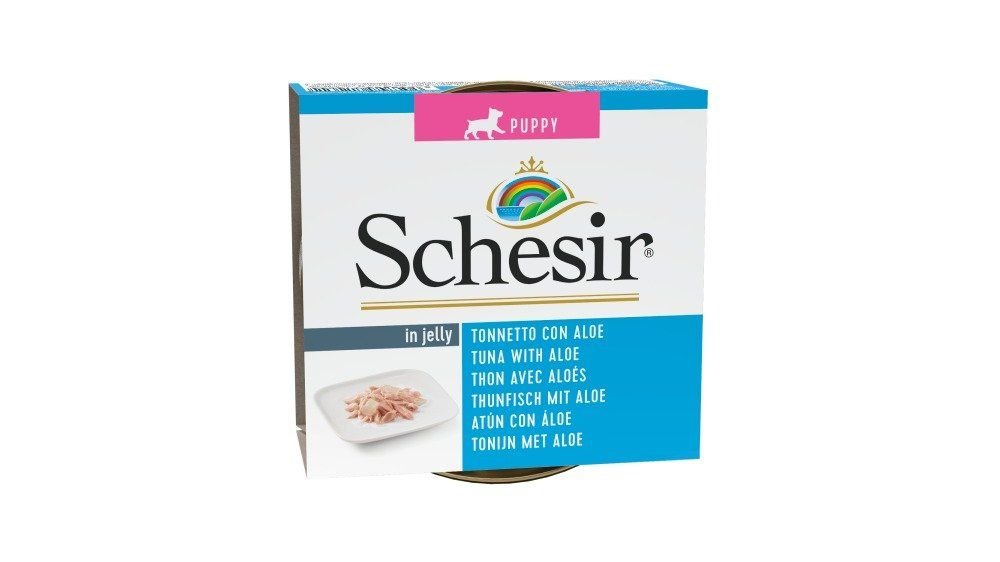 Schesir Puppy Tuna With Aloe 150g Can