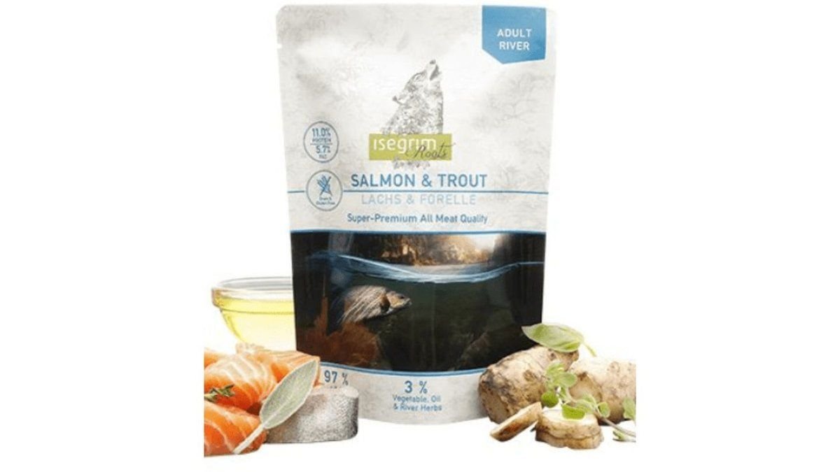 Isegrim – Adult Salmon & Trout Pouches 410g