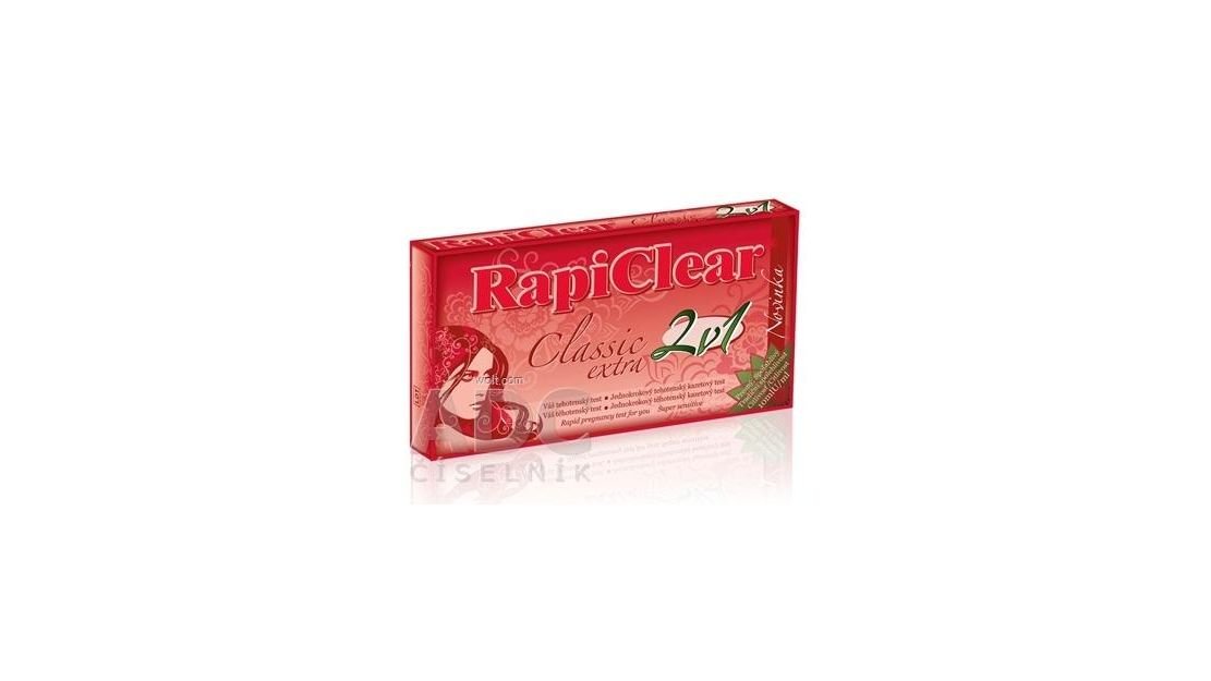 RapiClear Tehotenský test Classic extra 2v1 | Lekáreň Arnica | Wolt