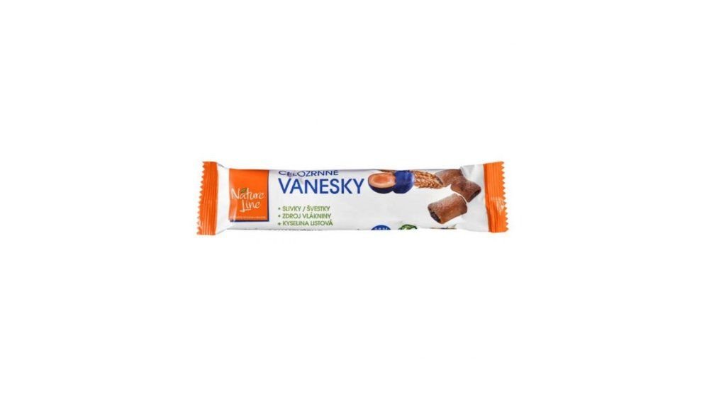 VANESKY celozrnné sušienky so slivkami a fruktózou 65g