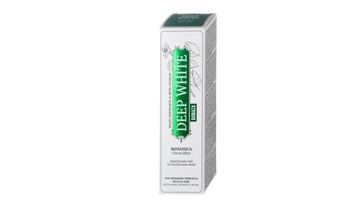 Biobaza deep white pasta za zube botanica 75 ml