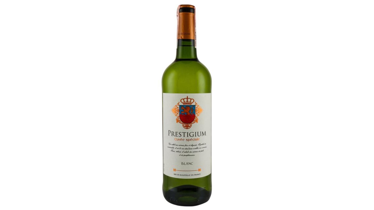 Вино Prestigium Cuvee Speciale белое сухое 0,75 л
