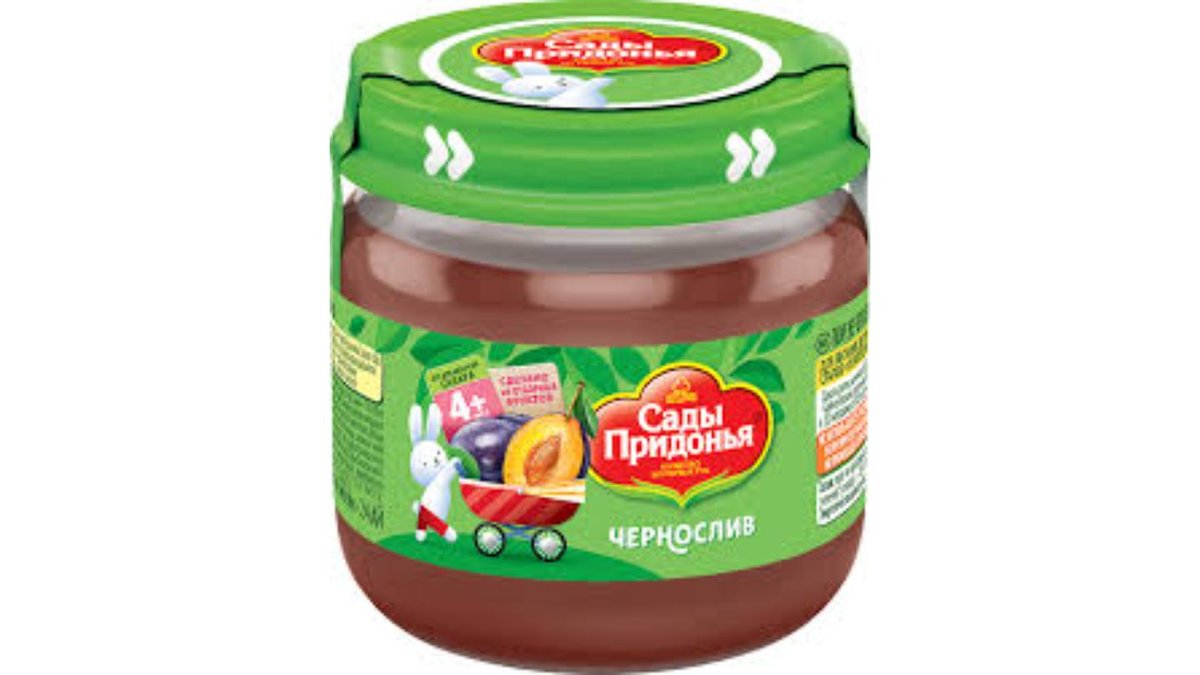 Пюре САДЫ ПРИДОНЬЯ Чернослив 0,08г с/б
