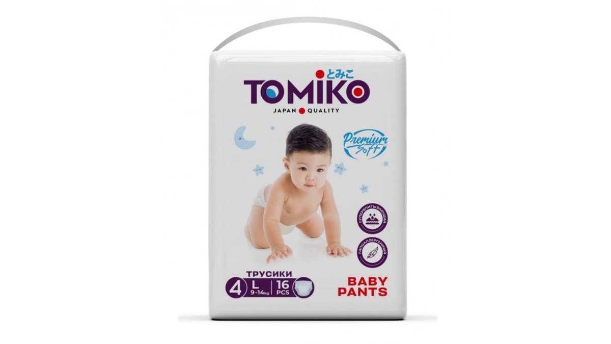 Подгузники TOMIKO Трусики 9-14кг 16шт м/у