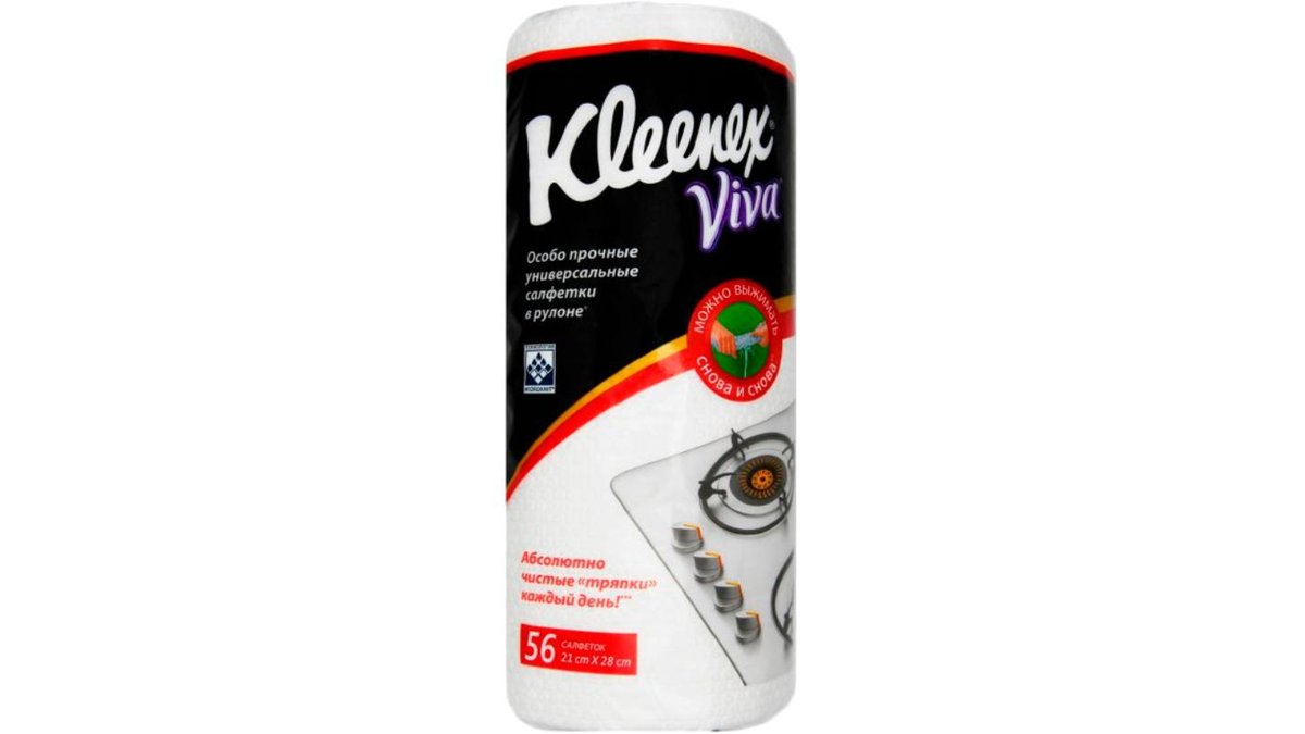 Салфетки Kleenex в рулоне универсальные 56 шт